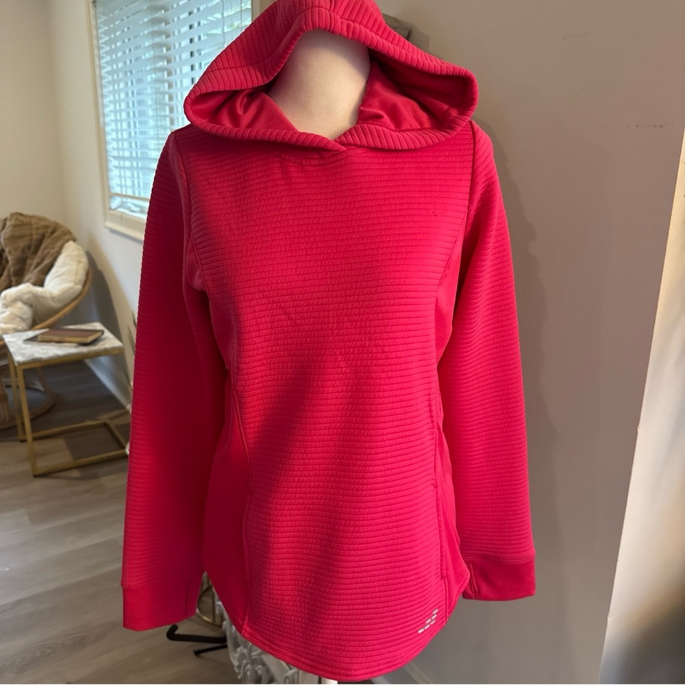 BCG Hoodie Girls XL (16) Hot Pink With Pockets And Thumb holes Ribbed